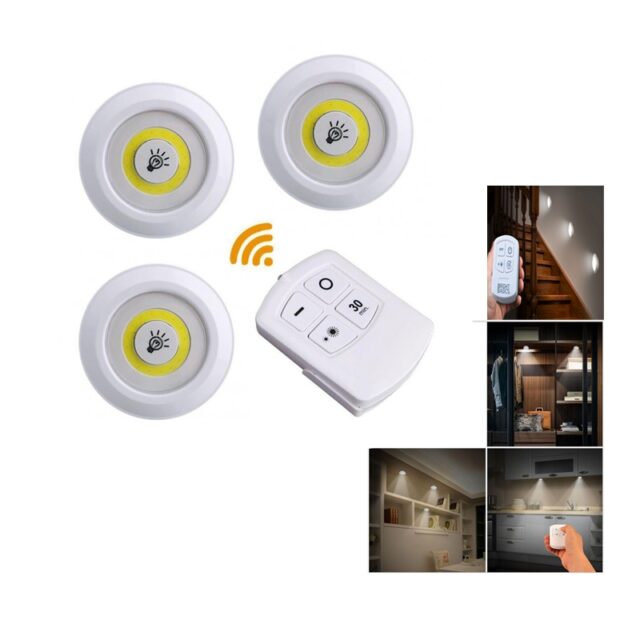 Battrry LED Lights with Remote Control 3 Pieces