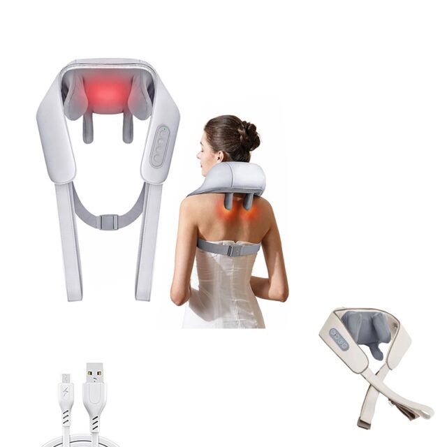 Rechargeable Neck Massager - Neck, Waist, Back, Legs , Cordless, Targeted Relief and Relaxation for Multiple Body Areas