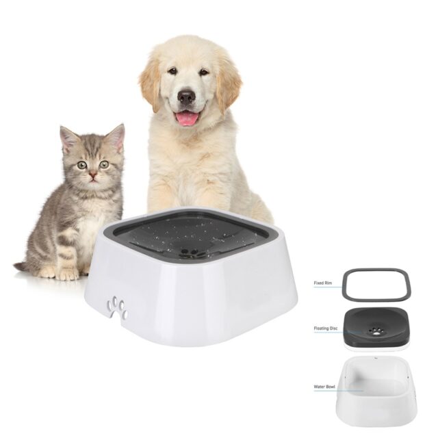 No-Spill Pet Water Bowl - Water Control Bowl, Splash Free