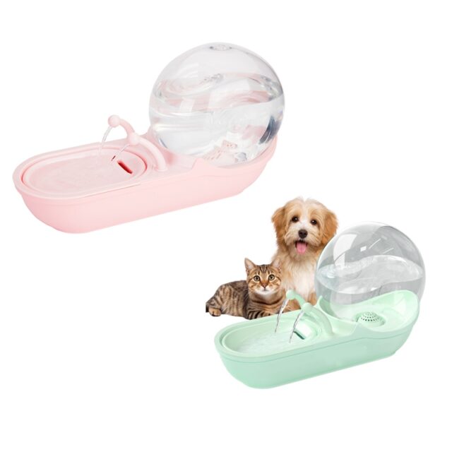 Pet Water Dispenser Bowl with Continuous Fresh Water Supply and Easy-Use Design