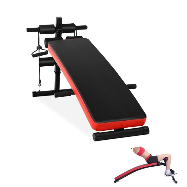 Adjustable Sit-Up Bench for Core Workouts with Enhanced Comfort and Stability