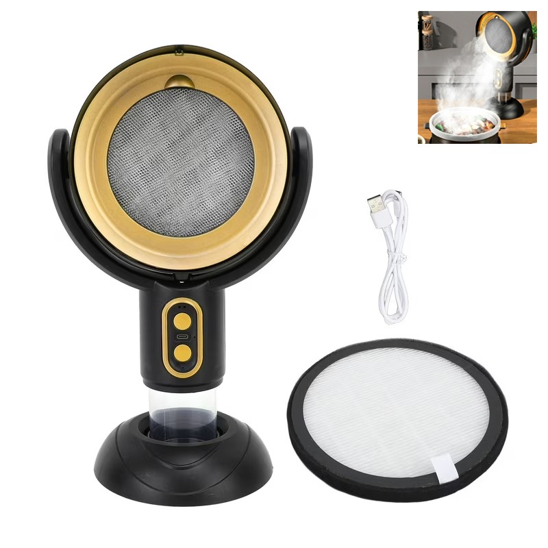 Portable Wireless Smoke Extractor & Air Purifier – 2-Speed Exhaust Fan with Washable Filter