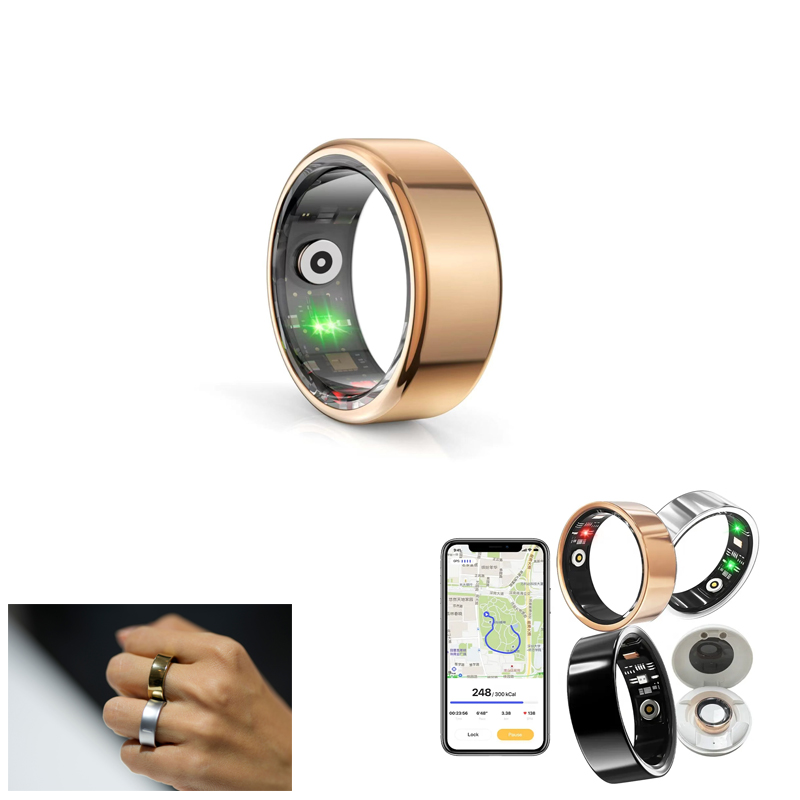Smart Health Ring – Unisex Modern Design with Charging Case and Charger