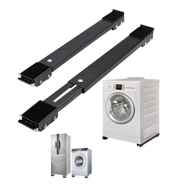 Adjustable Appliance and Furniture Base with Wheels – Pack of 2
