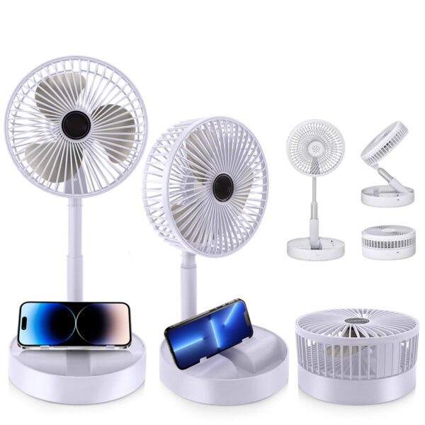 Portable Folding Fan with Phone Stand