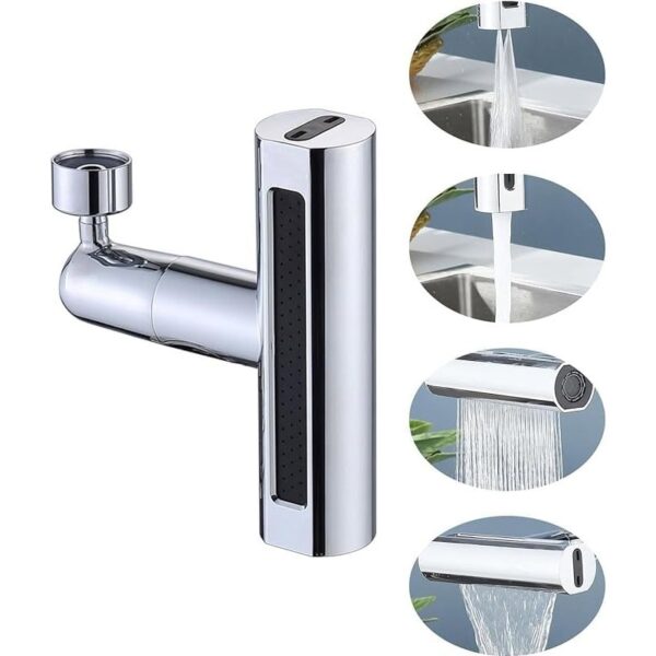 Multifunctional 360° Rotatable Universal Shower Faucet Head – Adjustable Spray Modes