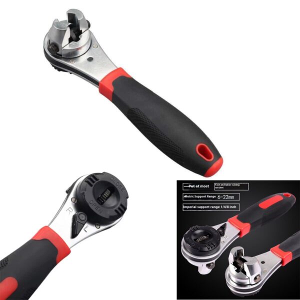 Adjustable 6-22mm Torque Wrench with Anti-Slip Handle Vehicle Maintenance Tools