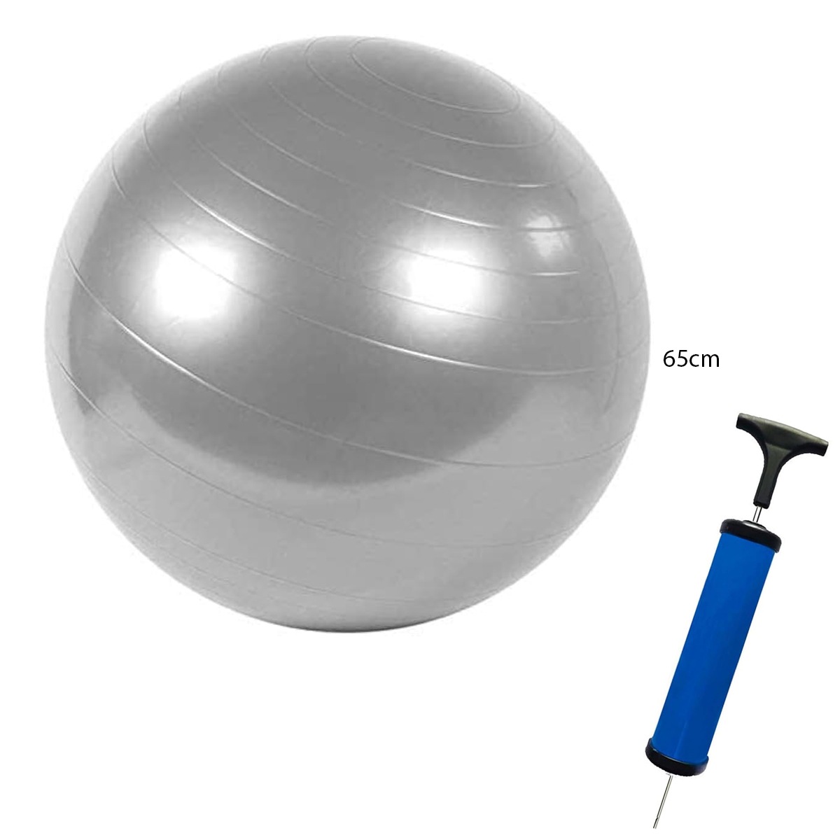 Gym Exercise Ball – Core Balance & Stability Trainer, with Pump Included