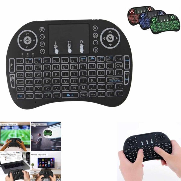 Wireless Mini Keyboard with Touchpad & Air Mouse