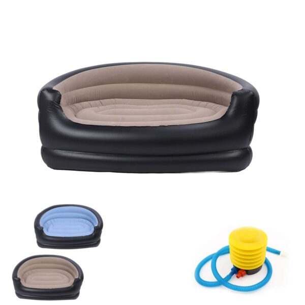 Inflatable Double Sofa with Manual Pump