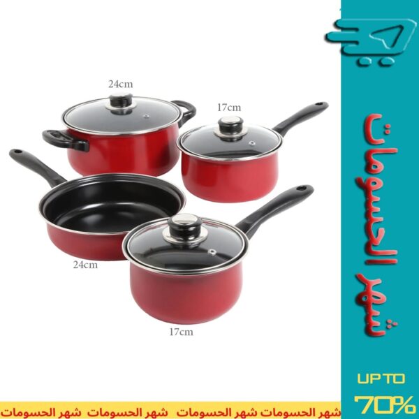 Cookware Set with Glass Lid