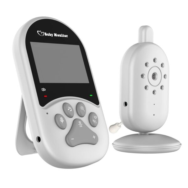 Home Smart Baby Monitor with Temperature Monitoring, Infrared Night Vision & Two-Way Audio – Wireless 2.4GHz Video Baby Sleeping & Security Monitor